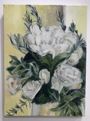 White Peonies And Roses