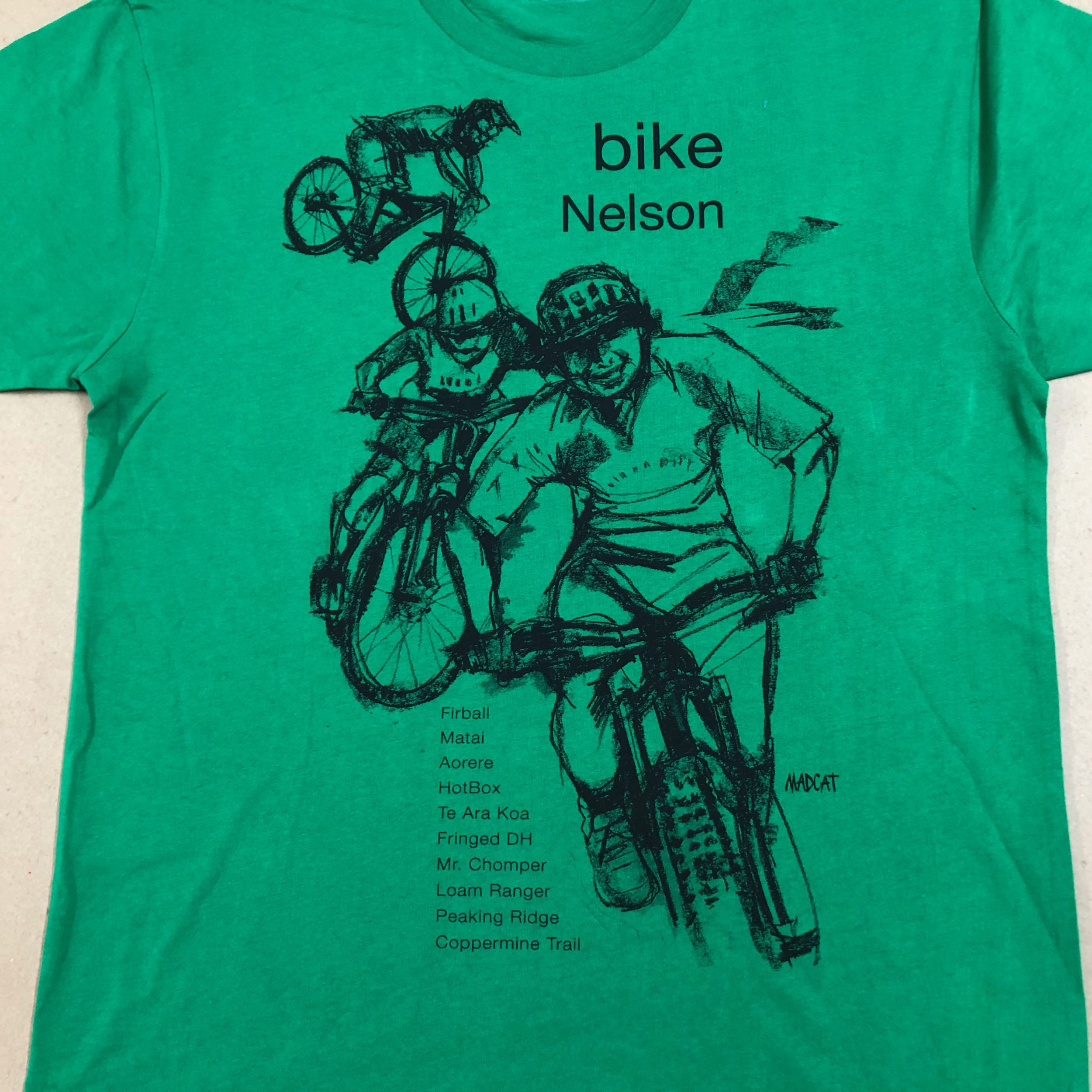 Bike Nelson T shirt for Men, Green