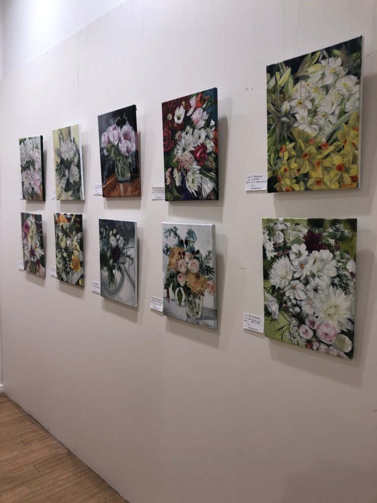 Flower painting exhibition December 2019