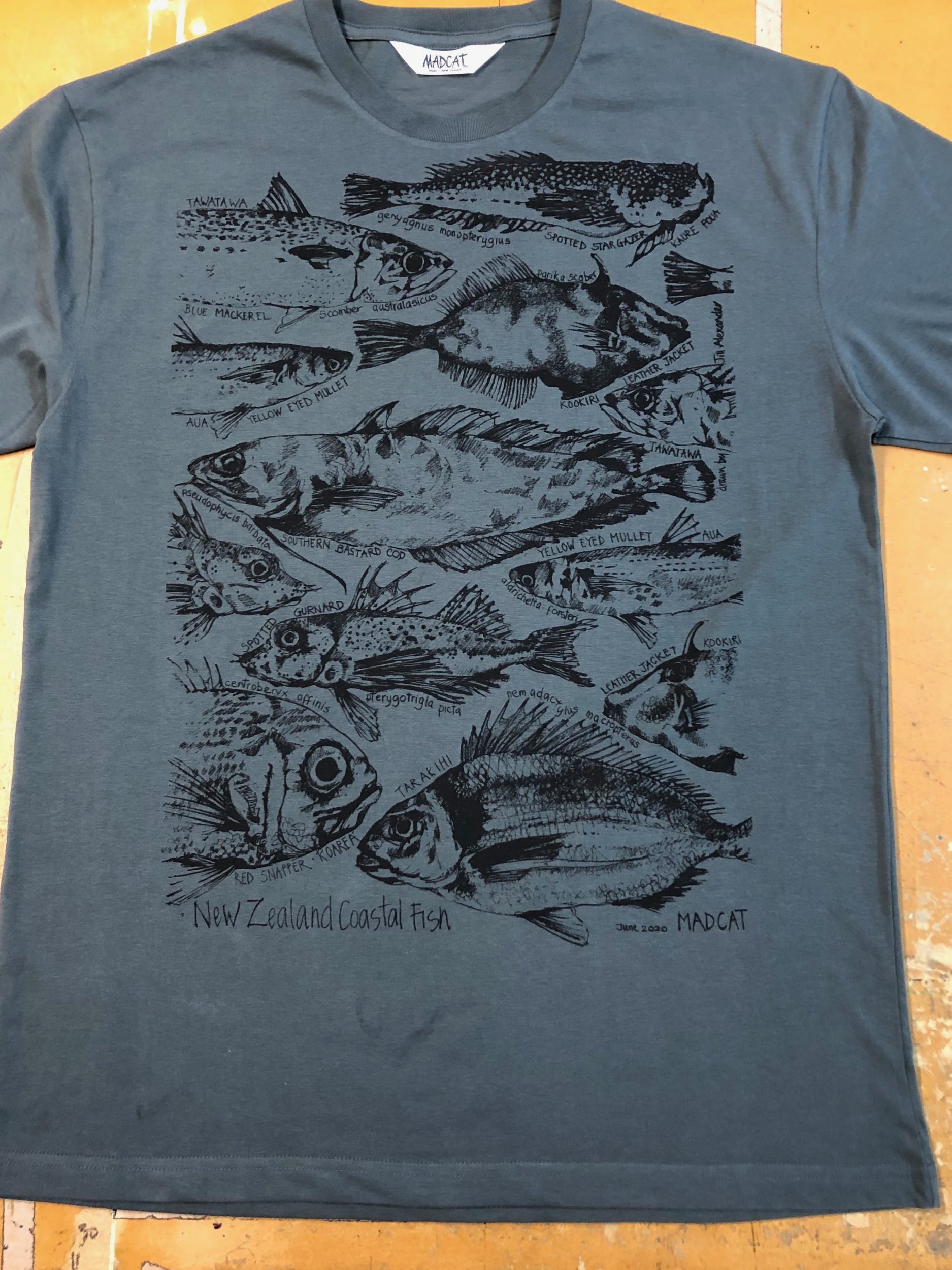 New Zealand Fish T Shirt for Men - MADCAT